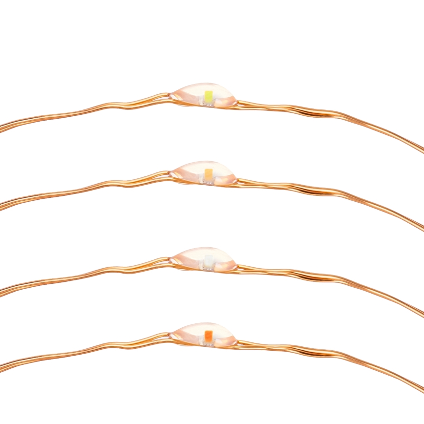 Aigostar - Guirlande solaire LED/8 fonctions 12m IP65 multicolore