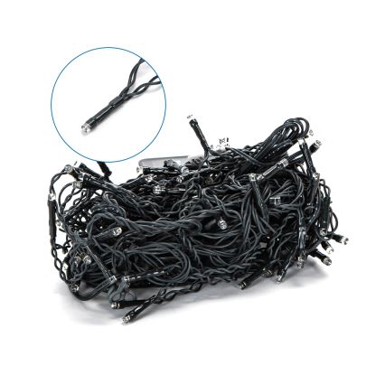 Aigostar - Guirlande solaire de Noël à LED 100xLED/8 fonctions 8x0,6m 500 mAh IP65 blanc froid
