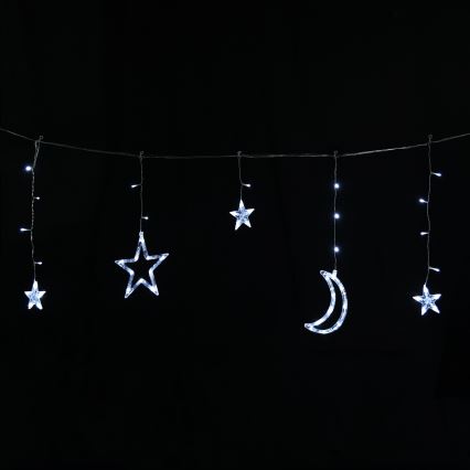 Aigostar - Guirlande de Noël solaire LED 120xLED/8 fonctions 3x0,6m 500 mAh IP65 blanc froid