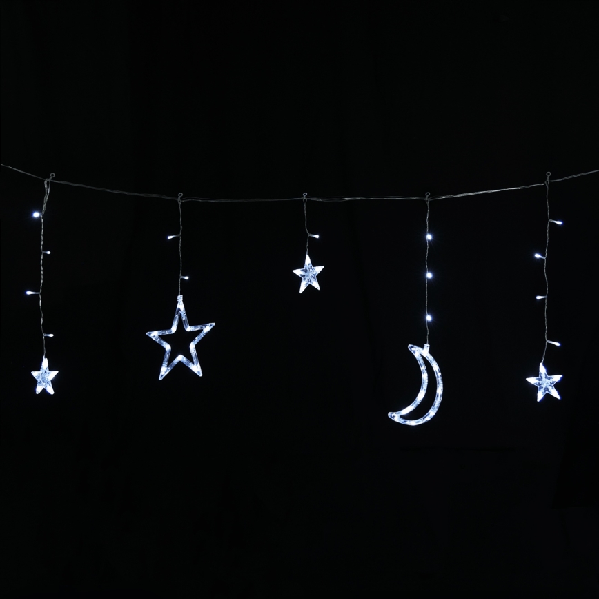 Aigostar - Guirlande de Noël solaire LED 120xLED/8 fonctions 3x0,6m 500 mAh IP65 blanc froid