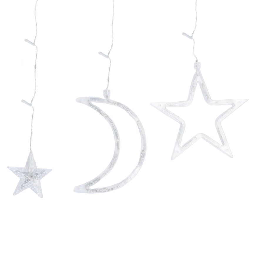 Aigostar - Guirlande solaire LED 120xLED/8 fonctions 3x0,6m 500 mAh IP65 blanc froid