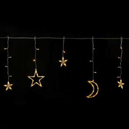 Aigostar - Guirlande lumineuse solaire LED pour Noël, 120 LED, 8 modes, 3 x 0,6 m, 500 mAh, IP65, blanc chaud