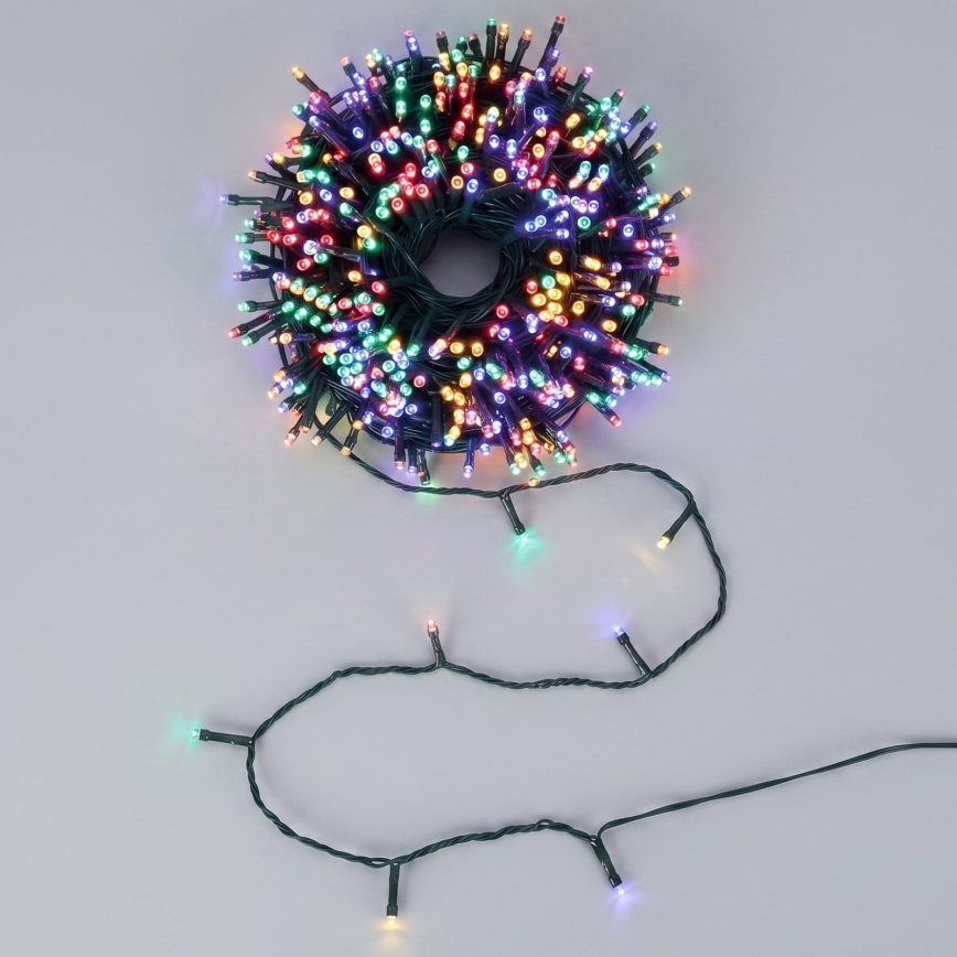 Aigostar - Guirlande de Noël solaire à LED 500 LED/8 fonctions 52 m IP65 multicolore 1200 mAh