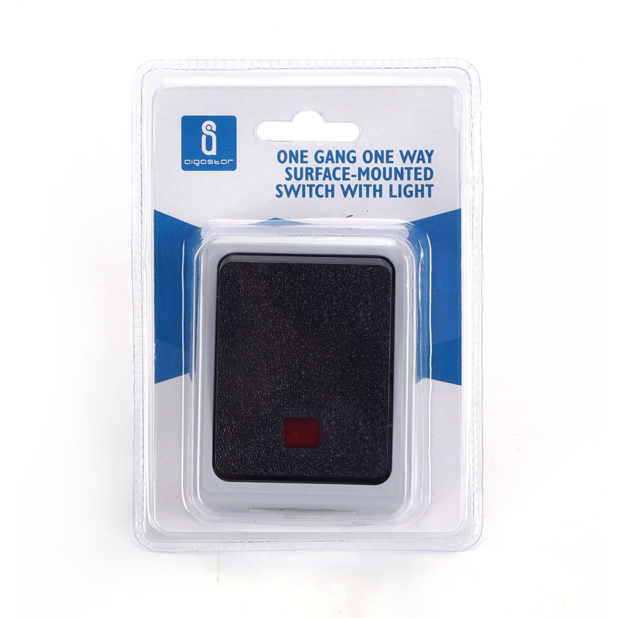 Aigostar - Interrupteur 1 bouton IP54
