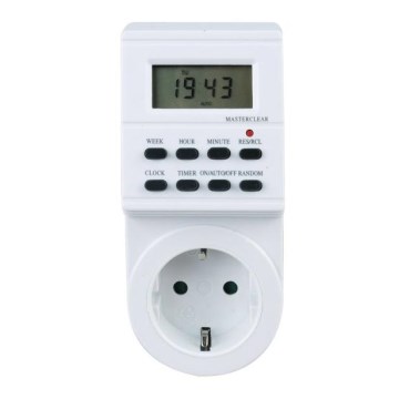 Aigostar - Interrupteur avec minuteur digital 250V/16A