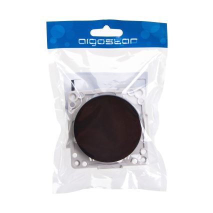 Aigostar - Interrupteur croisé sans cadre n° 7 noir