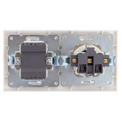 Aigostar - Interrupteur de maison avec prise 1x16A/250V