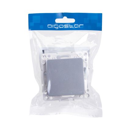 Aigostar - Interrupteur de sonnette simple sans cadre, argenté