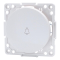 Aigostar - Interrupteur de sonnette simple sans cadre, blanc
