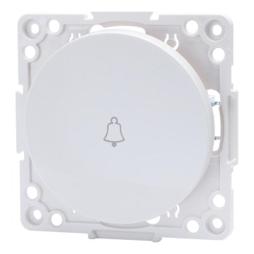 Aigostar - Interrupteur de sonnette simple sans cadre, blanc