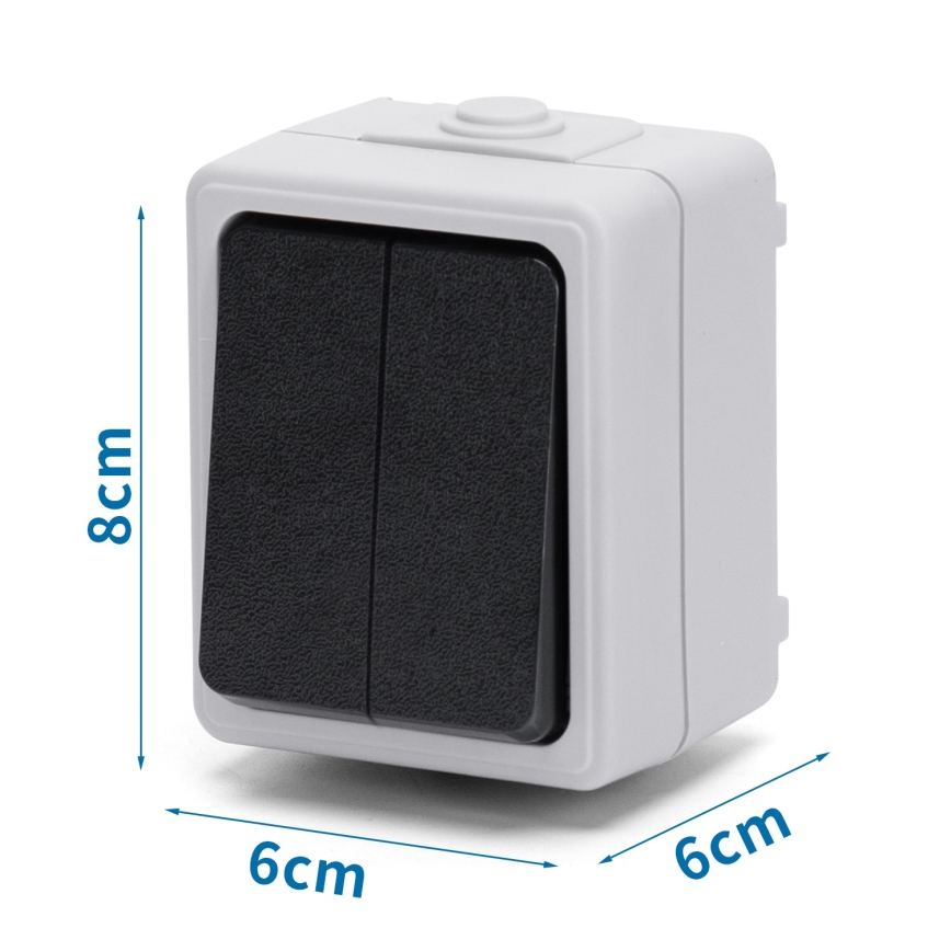 Aigostar - Interrupteur domestique série 250V/10A IP54