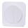 Aigostar - Interrupteur double avec cadre n° 6 blanc