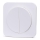 Aigostar - Interrupteur double avec cadre n° 7 blanc