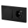 Aigostar - Interrupteur double n° 5 et prise SCHUKO 230 V avec cadre noir