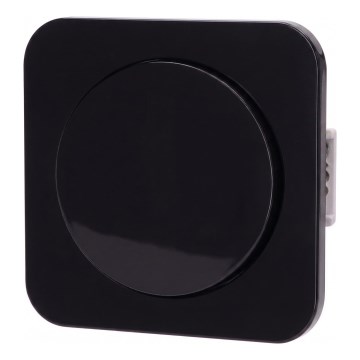 Aigostar - Interrupteur simple avec cadre n° 1 noir