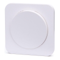 Aigostar - Interrupteur simple avec cadre n° 5 blanc