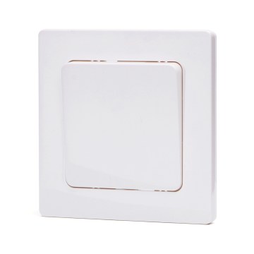 Aigostar - Interrupteur simple avec cadre n° 6 blanc