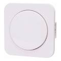 Aigostar - Interrupteur simple avec enjoliveur n° 1 blanc