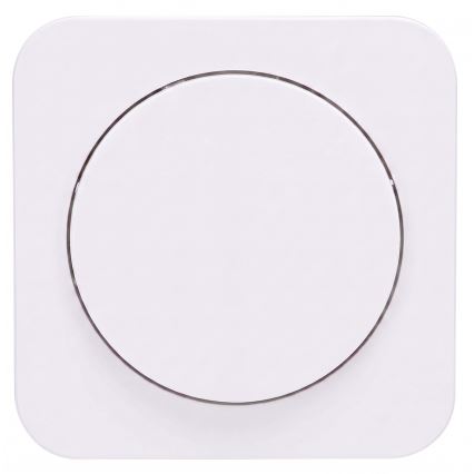 Aigostar - Interrupteur simple avec enjoliveur n° 1 blanc