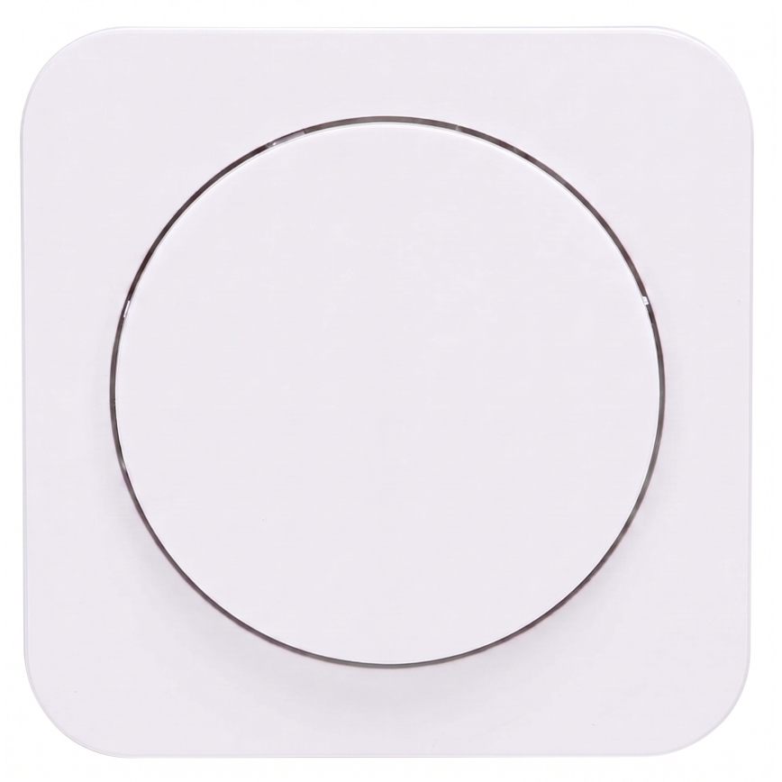 Aigostar - Interrupteur simple avec enjoliveur n° 1 blanc
