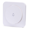 Aigostar - Interrupteur simple pour sonnette avec cadre, blanc