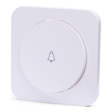 Aigostar - Interrupteur simple pour sonnette avec cadre, blanc