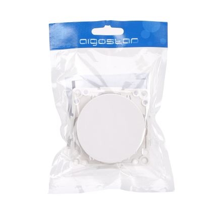 Aigostar - Interrupteur simple sans cadre n° 6 blanc