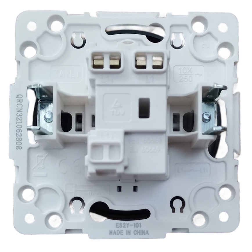 Aigostar - Interrupteur simple sans cadre n°1, noir