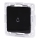 Aigostar - Interrupteur simple sans cadre pour sonnette, noir
