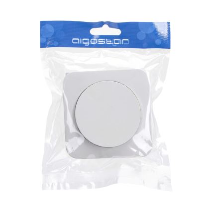 Aigostar - Interrupteur unipolaire avec cadre n°1, blanc