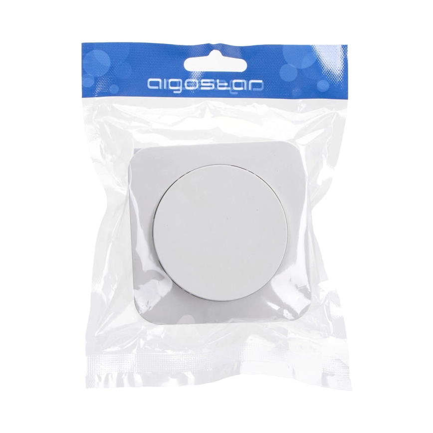 Aigostar - Interrupteur unipolaire avec cadre n°1, blanc