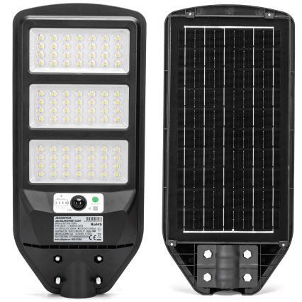 Aigostar - Lampadaire solaire avec détecteur LED/150W/3,2V 8000mAh IP65 6500K + télécommande