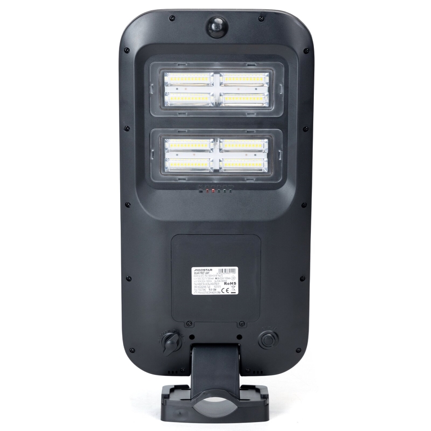 Aigostar - Lampadaire solaire avec détecteur LED/180W/4V 7500mAh IP65 + télécommande