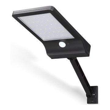 Aigostar - Lampadaire solaire avec détecteur LED/3W/3,7V1800 mAh IP44 3000/4000/5000K + Télécommande