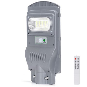 Aigostar - Lampadaire solaire avec détecteur LED/50W/3,2V 5000mAh IP65 6500K + télécommande