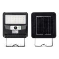 Aigostar - Lampadaire solaire de rue à LED avec capteur LED/50W/3,2V 1000mAh 6500K + télécommande