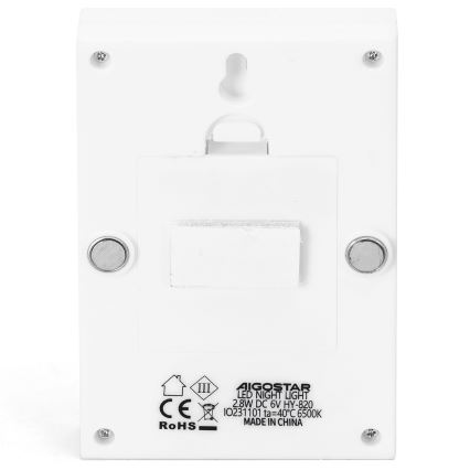 Aigostar - Lampe de nuit portable LED/4xAAA 6500K