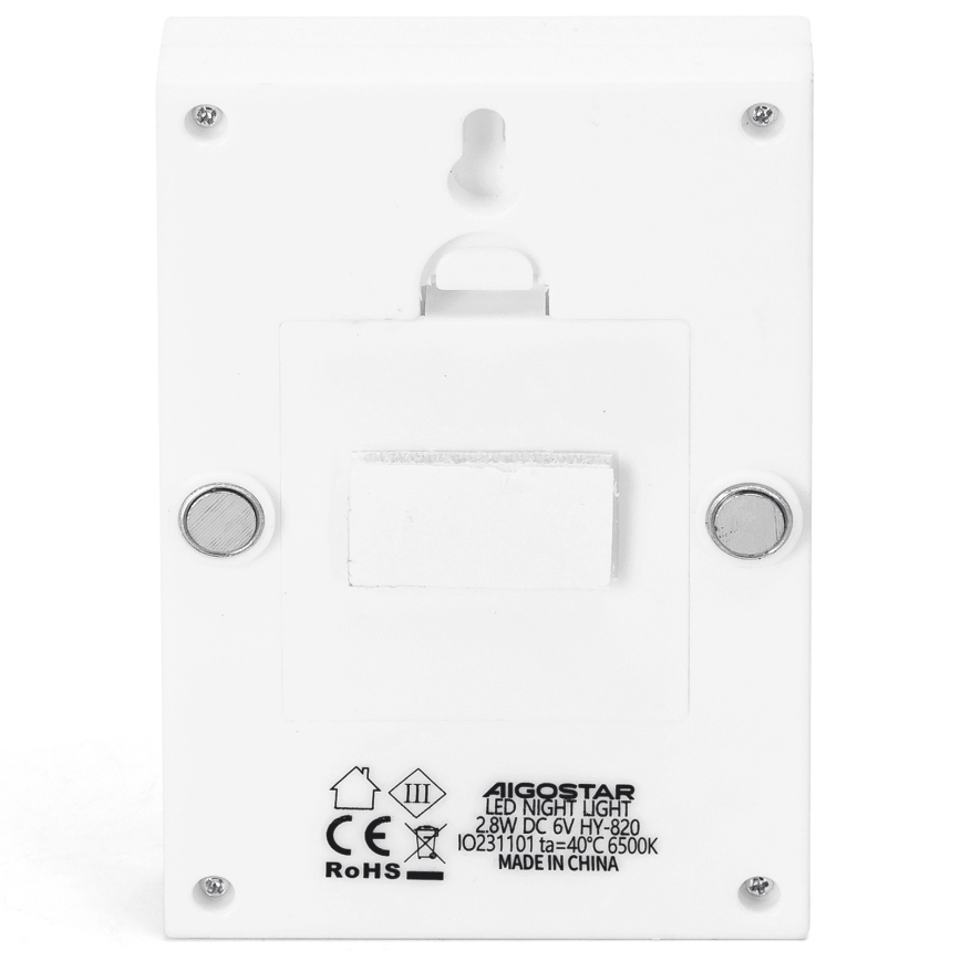 Aigostar - Lampe de nuit portable LED/4xAAA 6500K