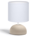 Aigostar - Lampe de table 1xE14/40W/230V beige/blanc