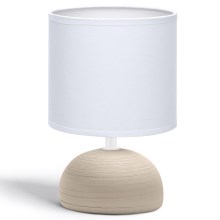Aigostar - Lampe de table 1xE14/40W/230V beige/blanc