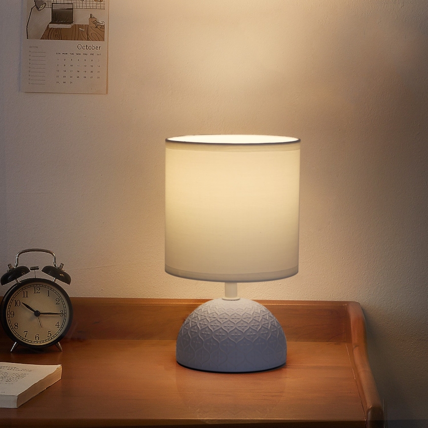 Aigostar - Lampe de table 1xE14/40W/230V bleu/blanc