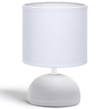 Aigostar - Lampe de table 1xE14/40W/230V gris/blanc