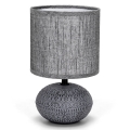 Aigostar - Lampe de table 1xE14/40W/230V gris