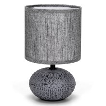 Aigostar - Lampe de table 1xE14/40W/230V gris