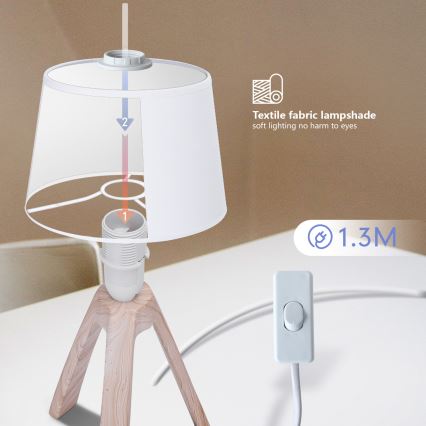 Aigostar - Lampe de table 1xE14/40W/230V