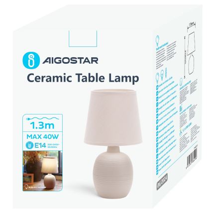 Aigostar - Lampe de table 1xE14/40W/230V