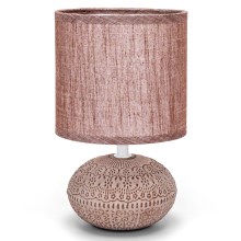 Aigostar - Lampe de table 1xE14/40W/230V marron