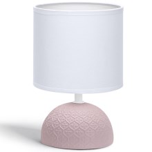 Aigostar - Lampe de table 1xE14/40W/230V rose/blanc
