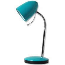 Aigostar - Lampe de table 1xE27/36W/230V bleu/chrome