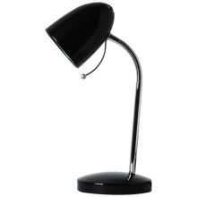 Aigostar - Lampe de table 1xE27/36W/230V noire/chromée